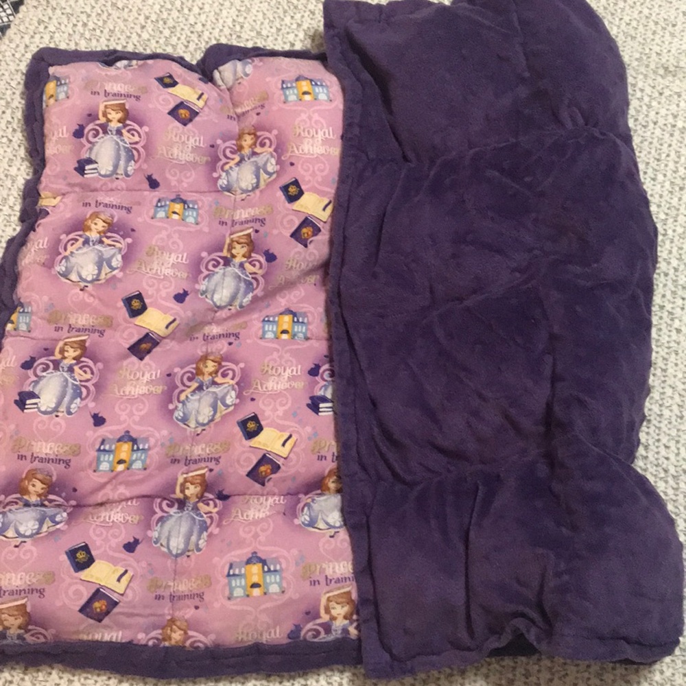 FINAL SALE!! - Sofia The First weighted Lap Blanket 3lb 20x30